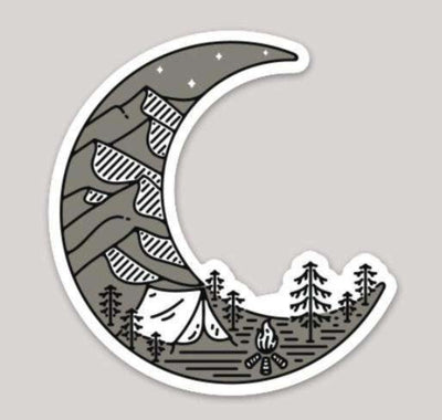 Crescent Moon Sticker - It's A Wanderful Life Official Brand Store