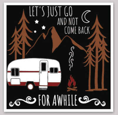 Let's Just Go Sticker - It's A Wanderful Life Official Brand Store